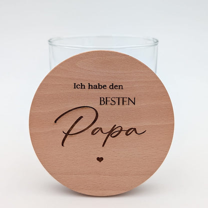 Bester Papa Geschenk Vatertag Vorratsglas Ich habe den besten Papa