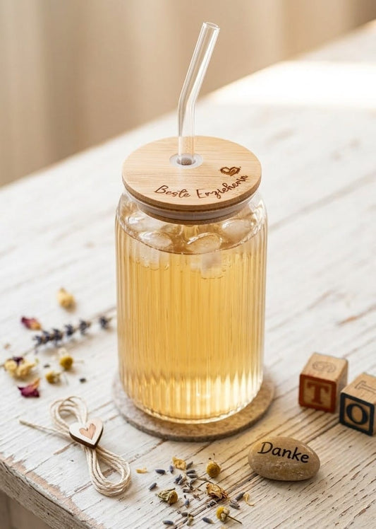 Geschenk Beste Erzieherin Trinkglas