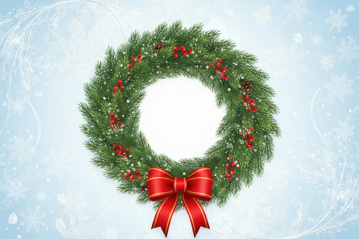 einfacher heller hintergrund mit winterlichen transparenten motiven